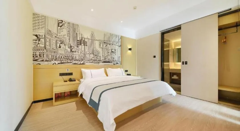 Bed in City Comfort Inn Wuhan Xinzhou Mo'er Cheng