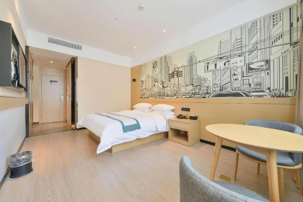 Bed in City Comfort Inn Wuhan Xinzhou Mo'er Cheng