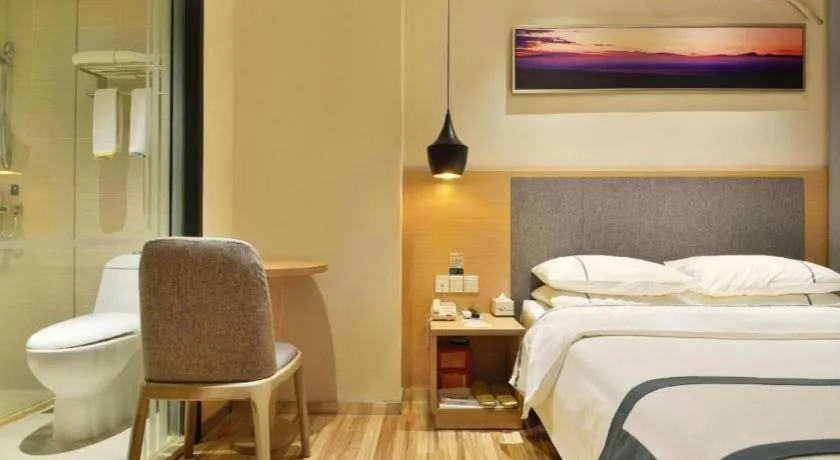 Bed in City Comfort Inn Wuhan Xinzhou Mo'er Cheng