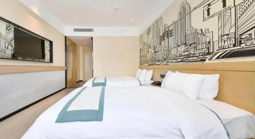 Bed in City Comfort Inn Wuhan Xinzhou Mo'er Cheng