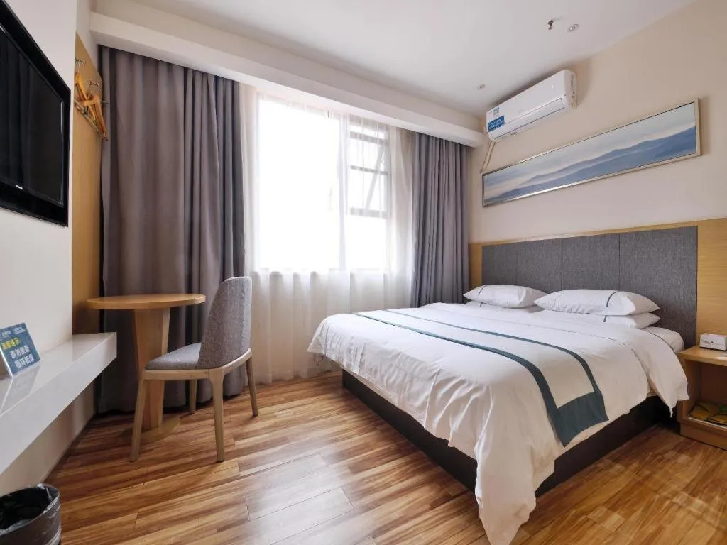 Bed in City Comfort Inn Wuhan Xinzhou Mo'er Cheng