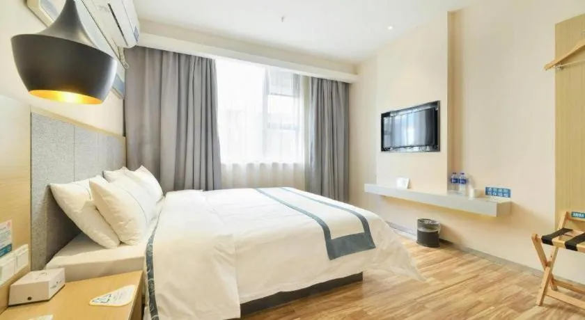 Bed in City Comfort Inn Wuhan Xinzhou Mo'er Cheng