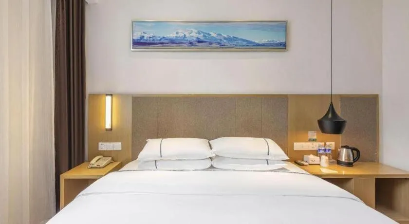 Bed in City Comfort Inn Wuhan Xinzhou Mo'er Cheng