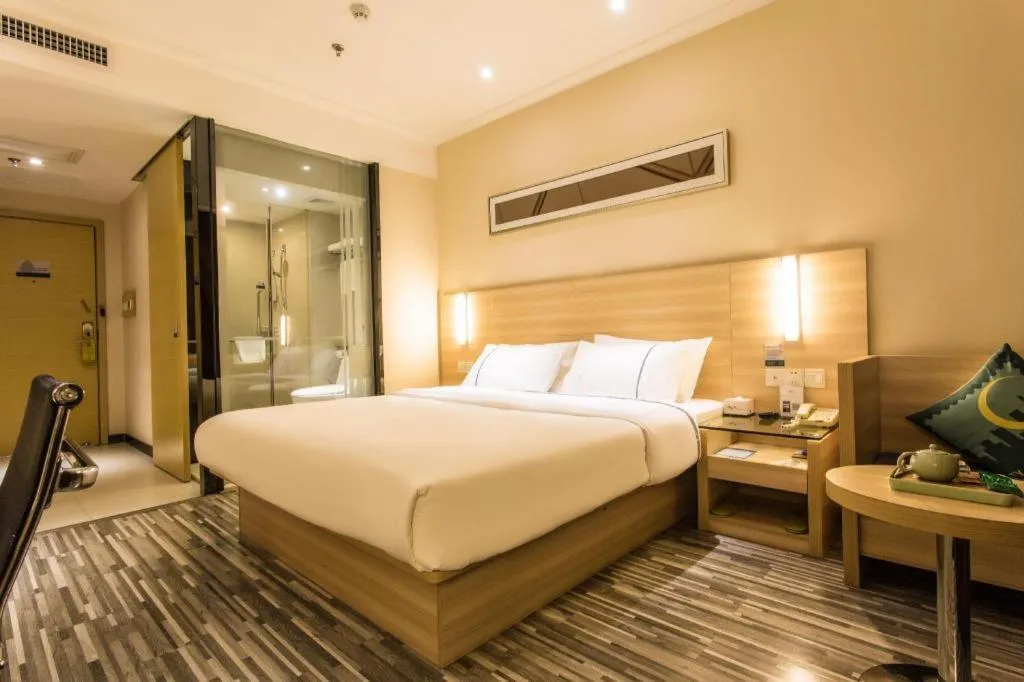 Bed in City Comfort Inn Guigang Pingnan Bus Station Jiangbin Park