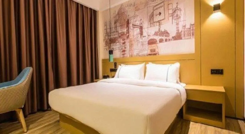 Bed in City Comfort Inn Guigang Pingnan Bus Station Jiangbin Park