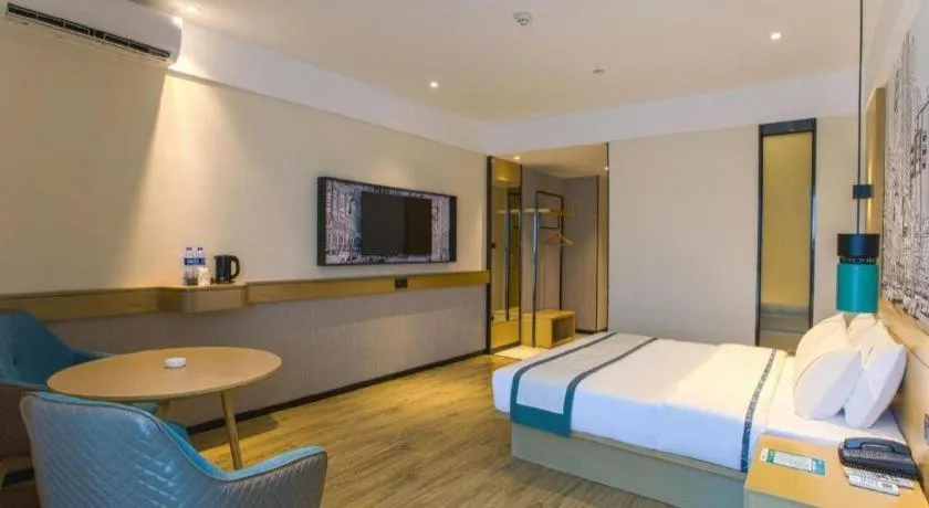 Bed in City Comfort Inn Guigang Pingnan Bus Station Jiangbin Park