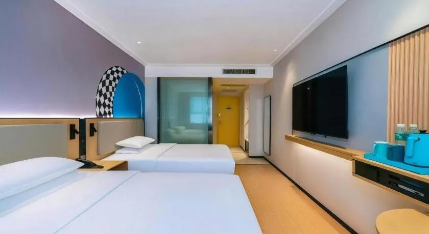 Bed in City Comfort Inn Guigang Pingnan Bus Station Jiangbin Park