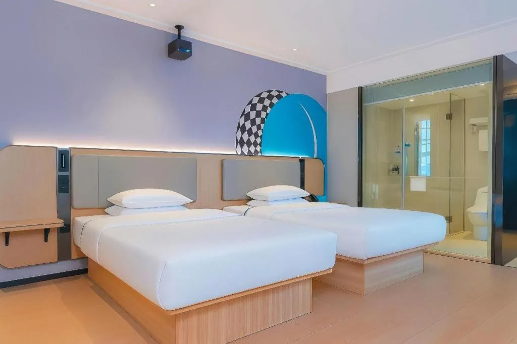 Bed in City Comfort Inn Guigang Pingnan Bus Station Jiangbin Park