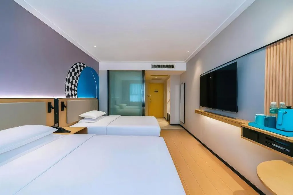 Bed in City Comfort Inn Guigang Pingnan Bus Station Jiangbin Park