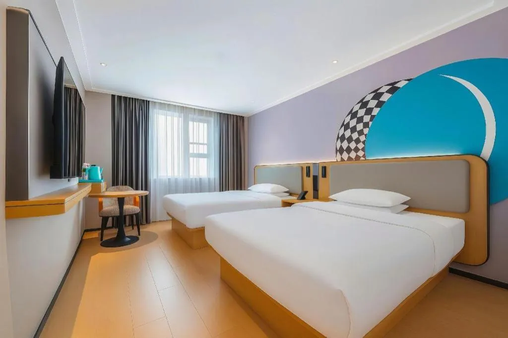 Bed in City Comfort Inn Guigang Pingnan Bus Station Jiangbin Park