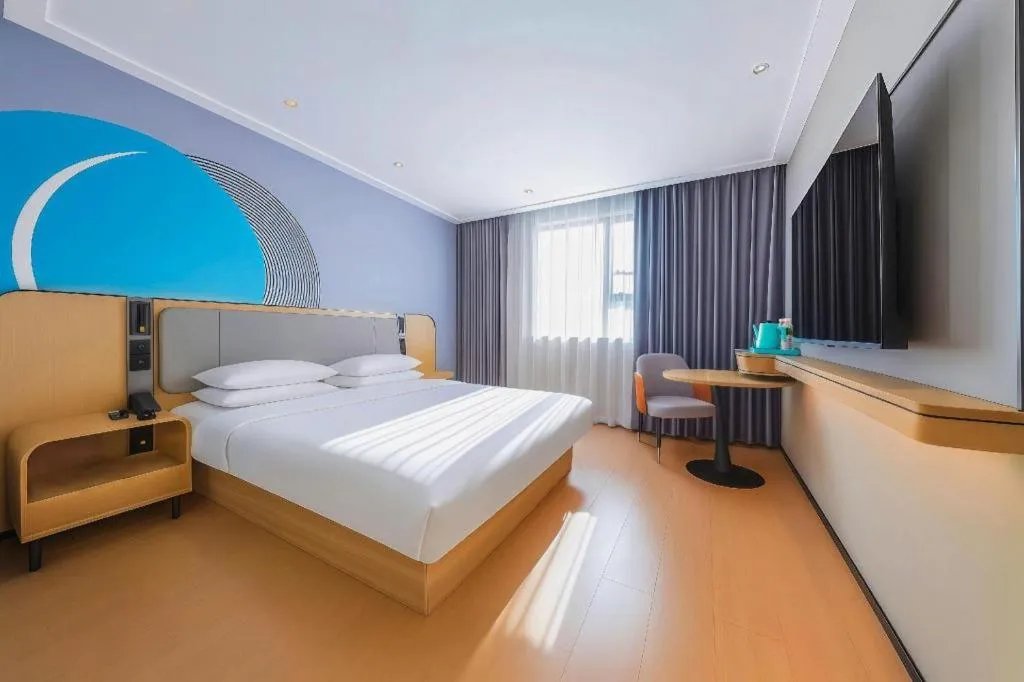 Bed in City Comfort Inn Guigang Pingnan Bus Station Jiangbin Park