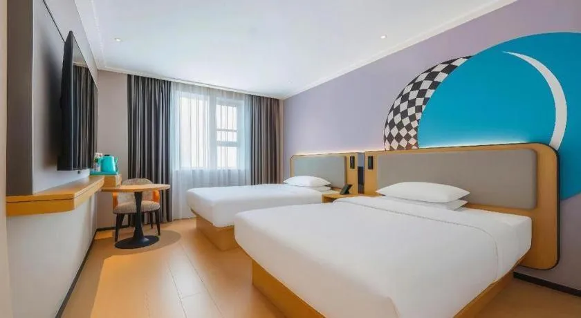 Bed in City Comfort Inn Guigang Pingnan Bus Station Jiangbin Park