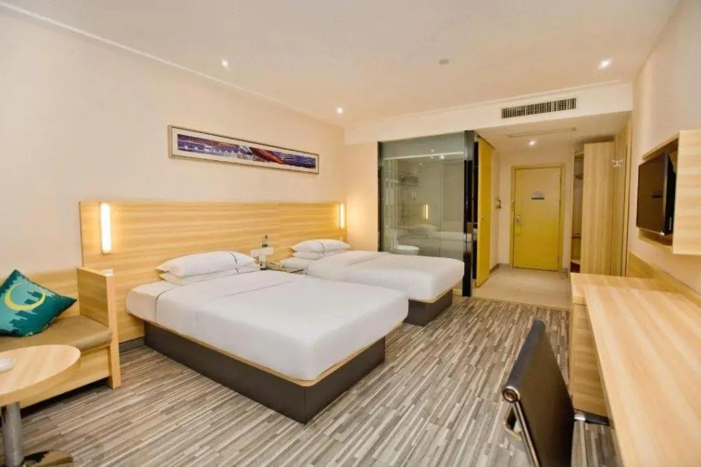 Bed in City Comfort Inn Zhanjiang Middle Renmin Avenue Dingsheng Square