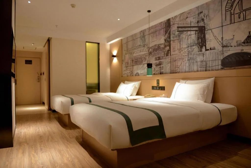 Bed in City Comfort Inn Nanning Shuangyong Road Guangxi Medical University