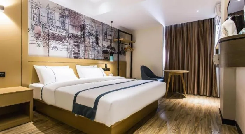 Bed in City Comfort Inn Nanning Shuangyong Road Guangxi Medical University