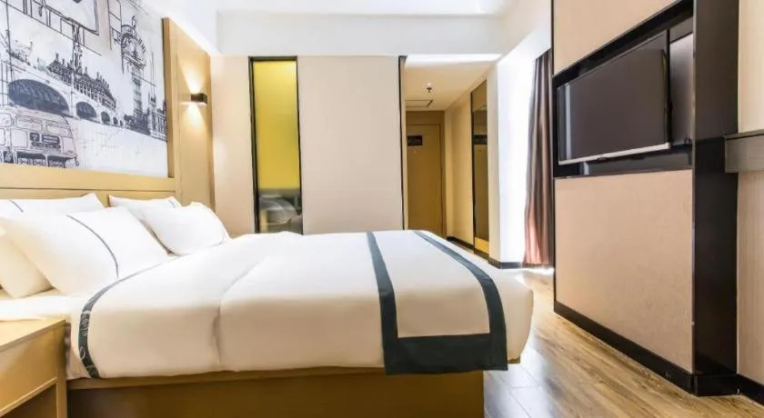 Bed in City Comfort Inn Nanning Shuangyong Road Guangxi Medical University