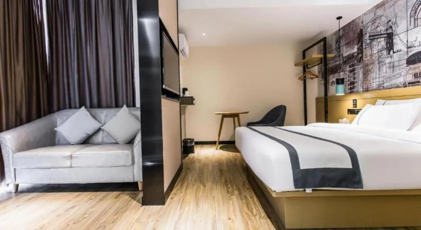 Bed in City Comfort Inn Nanning Shuangyong Road Guangxi Medical University