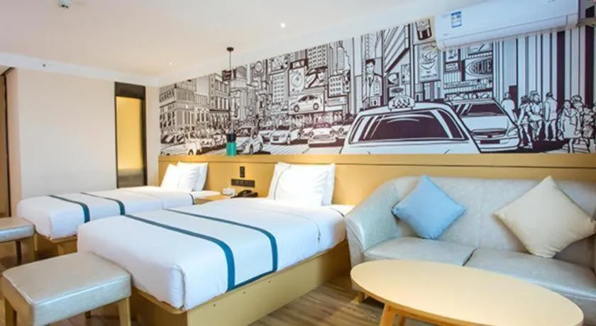 Bed in City Comfort Inn Guilin Pingle