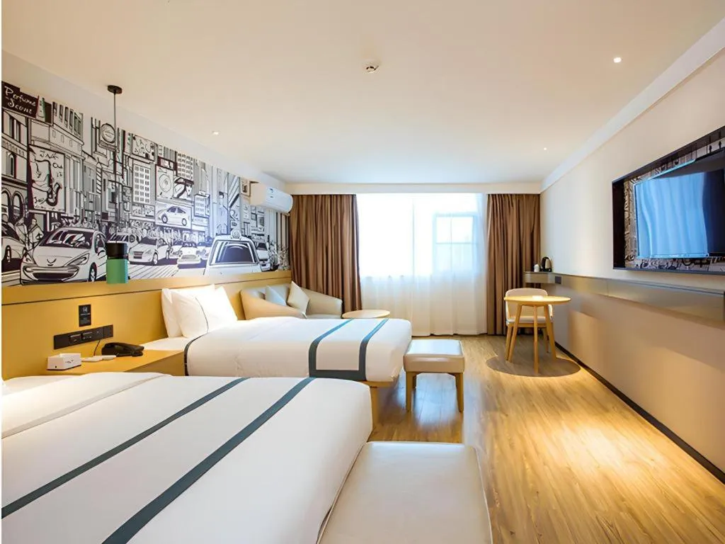 Bed in City Comfort Inn Guilin Pingle