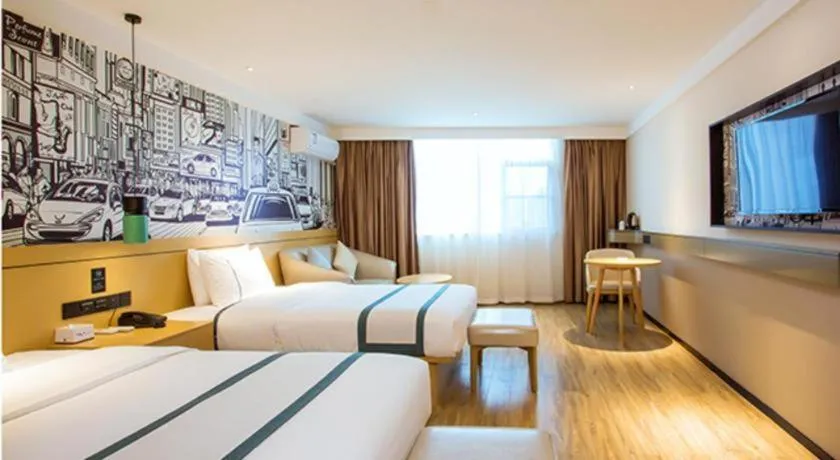 Bed in City Comfort Inn Guilin Pingle