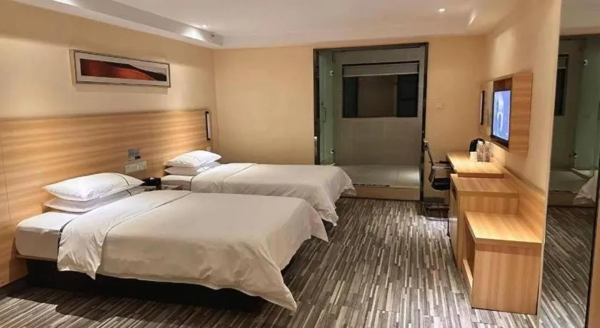 Bed in City Comfort Inn Wuhan Guanggu Finance Port