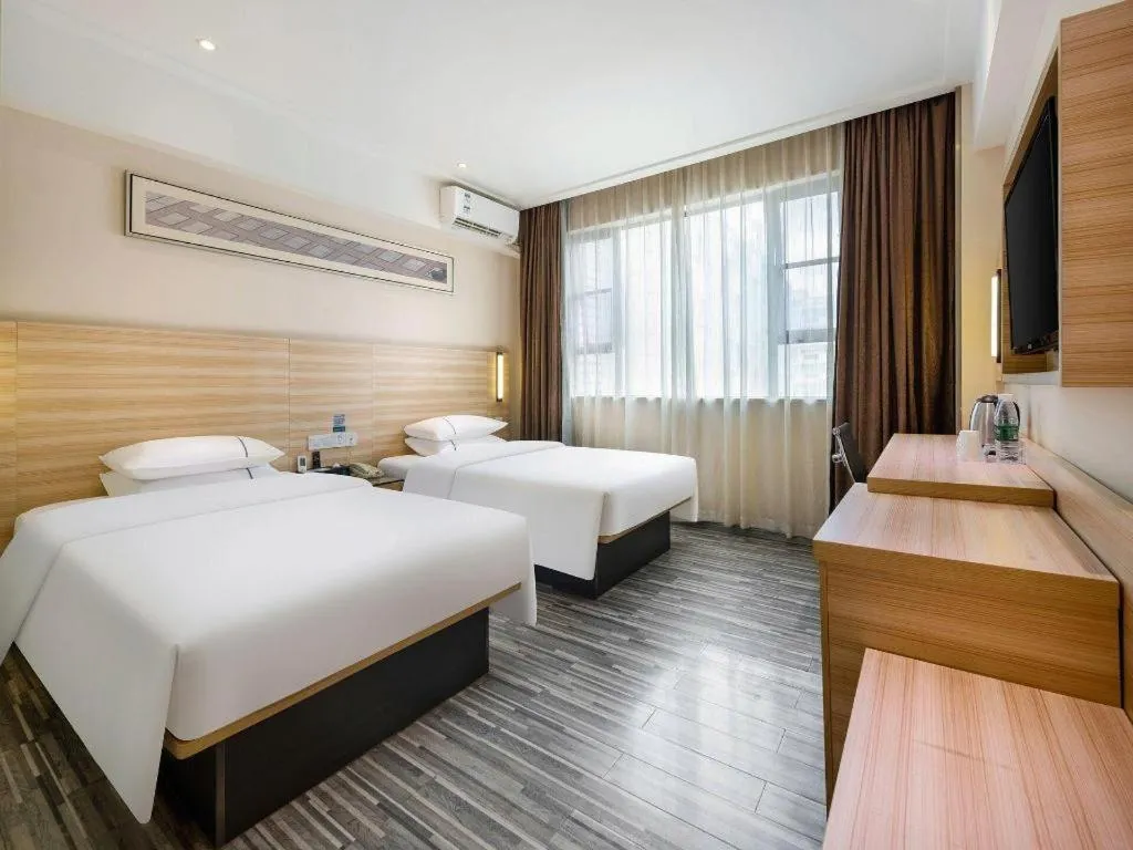 Bed in City Comfort Inn Baise Xilin Time Square