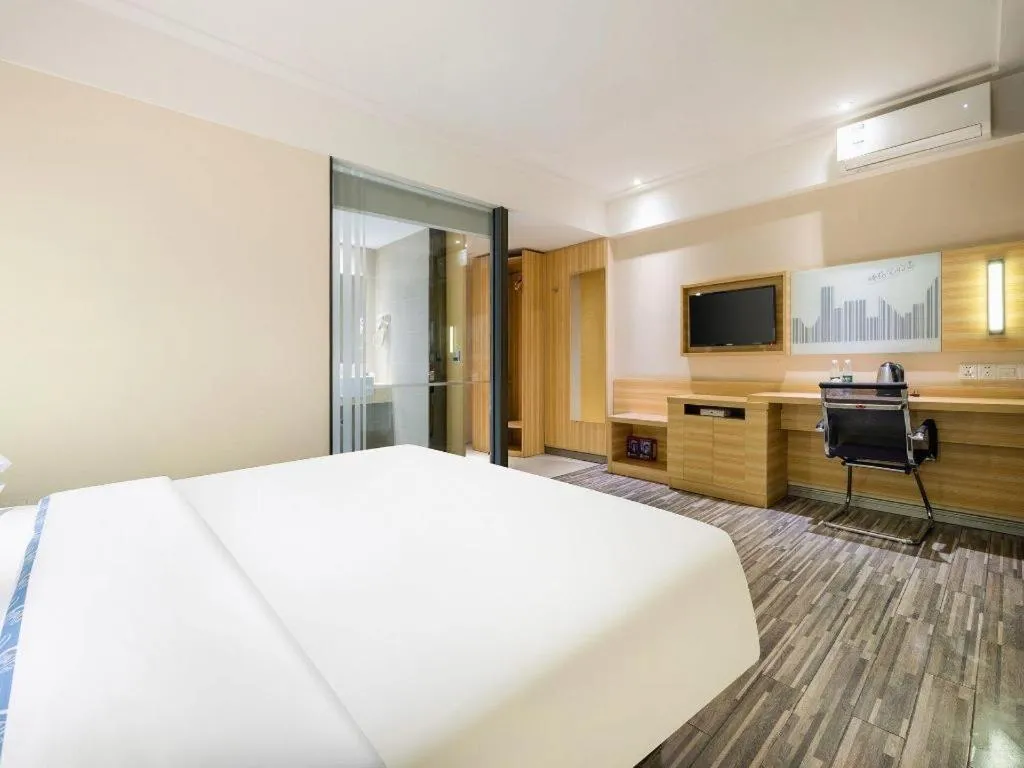 Bed in City Comfort Inn Baise Xilin Time Square