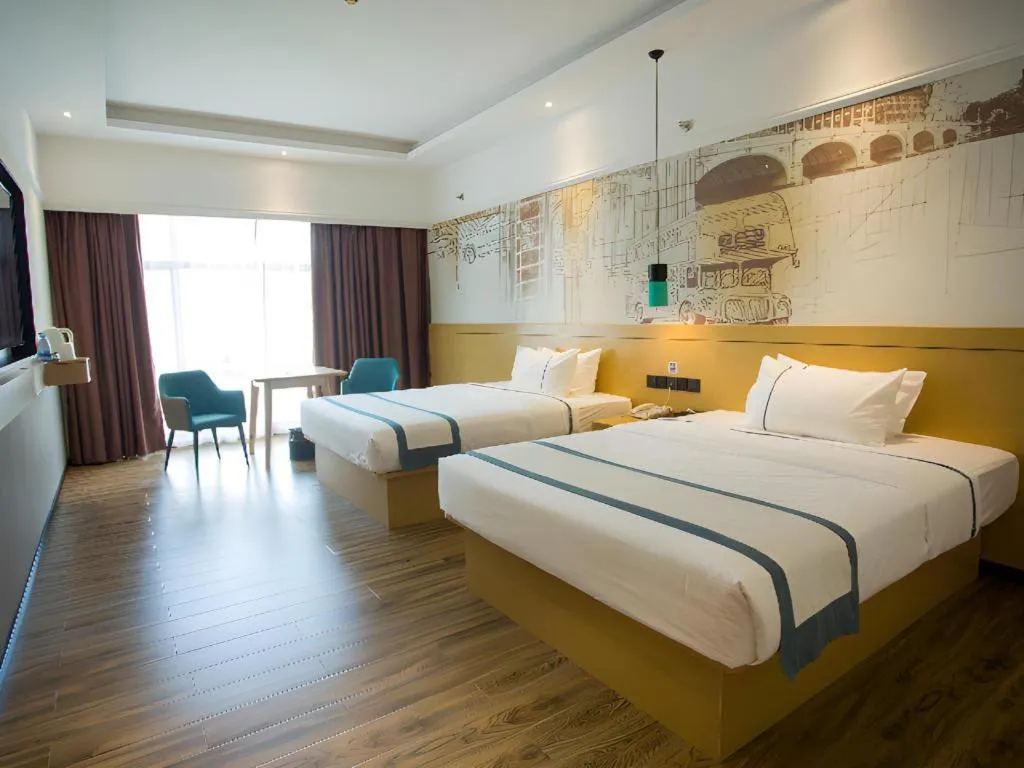 Bed in City Comfort Inn Huizhou Longmen