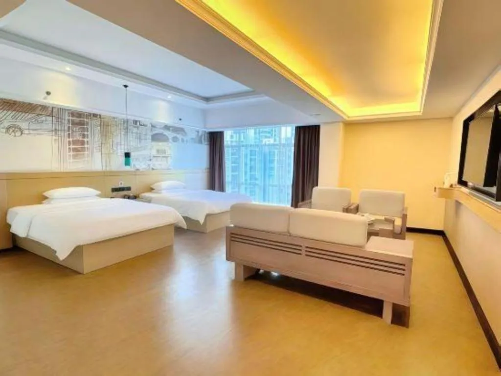 Bed in City Comfort Inn Huizhou Longmen