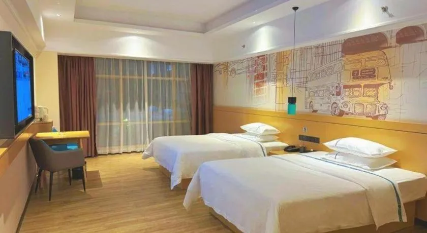 Bed in City Comfort Inn Huizhou Longmen