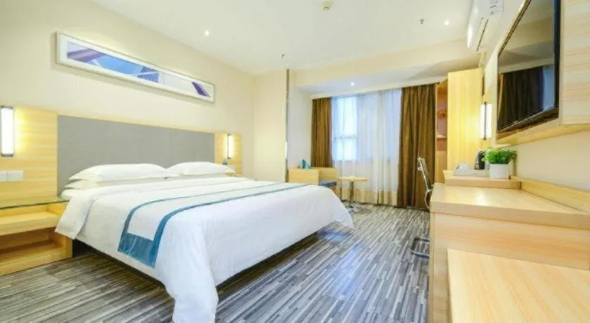 Bed in City Comfort Inn Chengdu Hongpailou Wuhou Avenue Metro Station