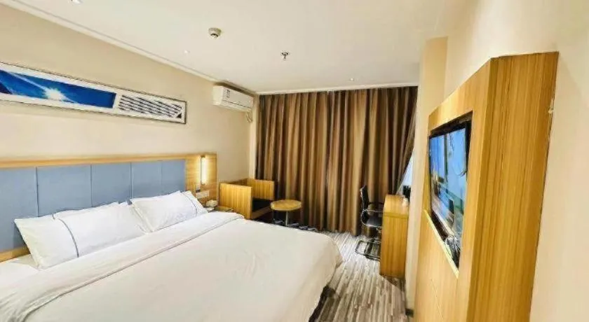 Bed in City Comfort Inn Chengdu Hongpailou Wuhou Avenue Metro Station
