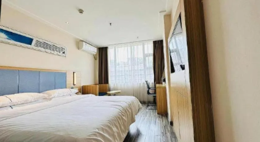 Bed in City Comfort Inn Chengdu Hongpailou Wuhou Avenue Metro Station