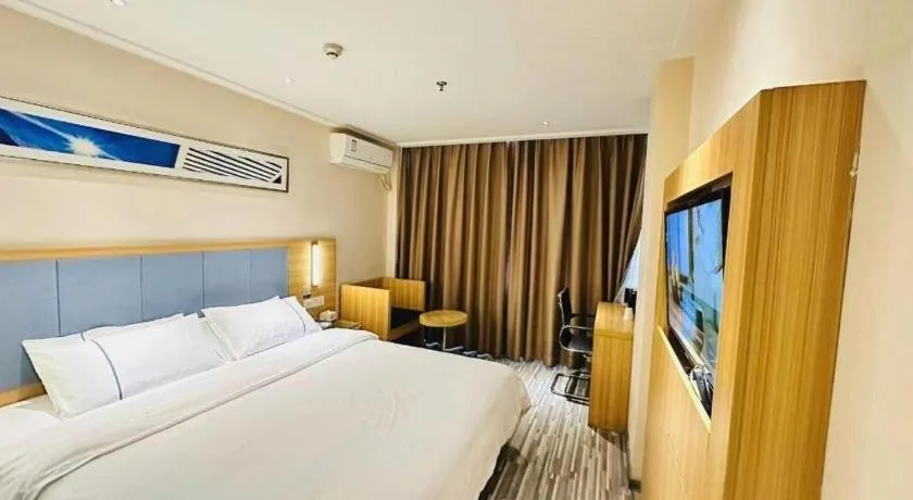 Bed in City Comfort Inn Chengdu Hongpailou Wuhou Avenue Metro Station