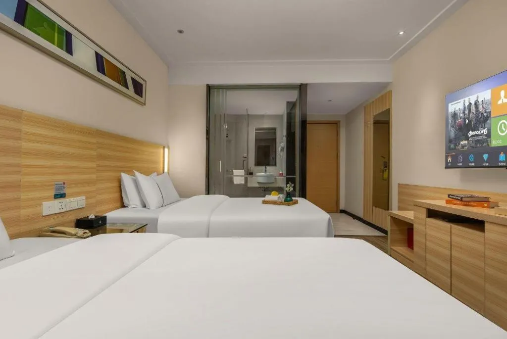 Bed in City Comfort Inn Changsha Wuyi Avenue Yingbin Road