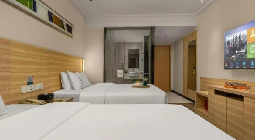Bed in City Comfort Inn Changsha Wuyi Avenue Yingbin Road