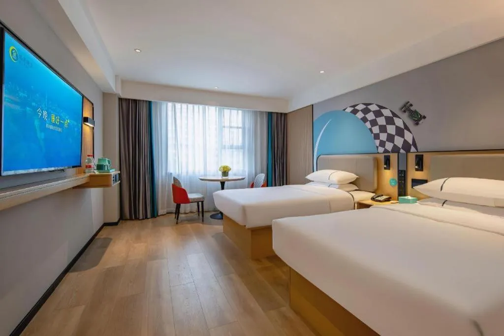 Bed in City Comfort Inn Guilin Jiatianxia Square International Conferences & Exhibition Center