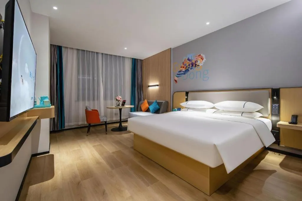 Bed in City Comfort Inn Guilin Jiatianxia Square International Conferences & Exhibition Center