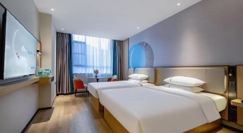 Bed in City Comfort Inn Guilin Jiatianxia Square International Conferences & Exhibition Center