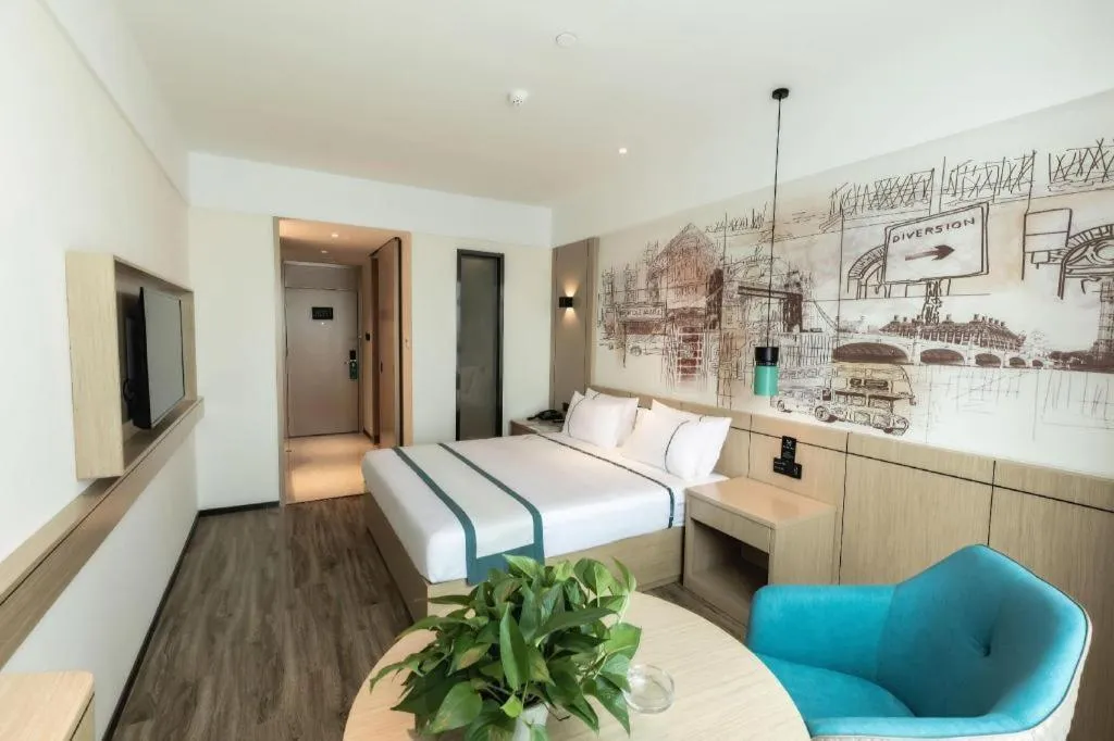 Bed in City Comfort Inn Hefei Mingzhu Square Fanhua Avenue