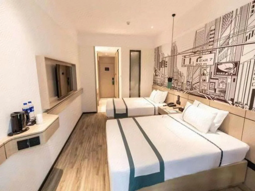 Bed in City Comfort Inn Hefei Mingzhu Square Fanhua Avenue