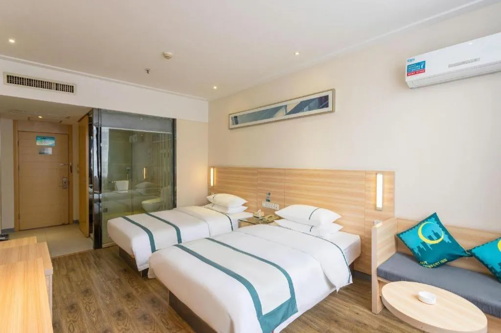 Bed in City Comfort Inn Wuhan Zoo Guobo Maying Road Metro Station