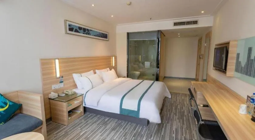 Bed in City Comfort Inn Wuhan Zoo Guobo Maying Road Metro Station