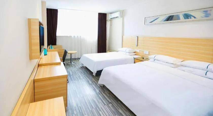 Bed in City Comfort Inn Wuhan Zoo Guobo Maying Road Metro Station