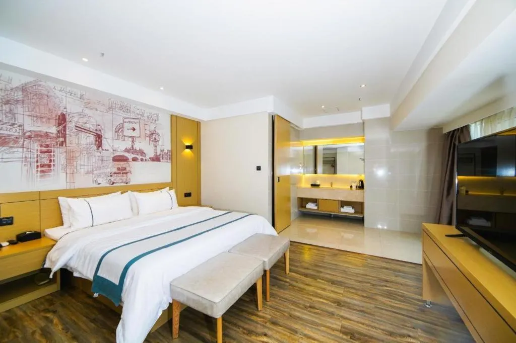 Bed in City Comfort Inn Nanchang Jiangxi Normal University