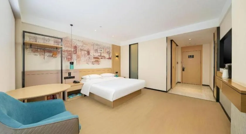 Bed in City Comfort Inn Nanning International Exhibition Jinhu Plaza