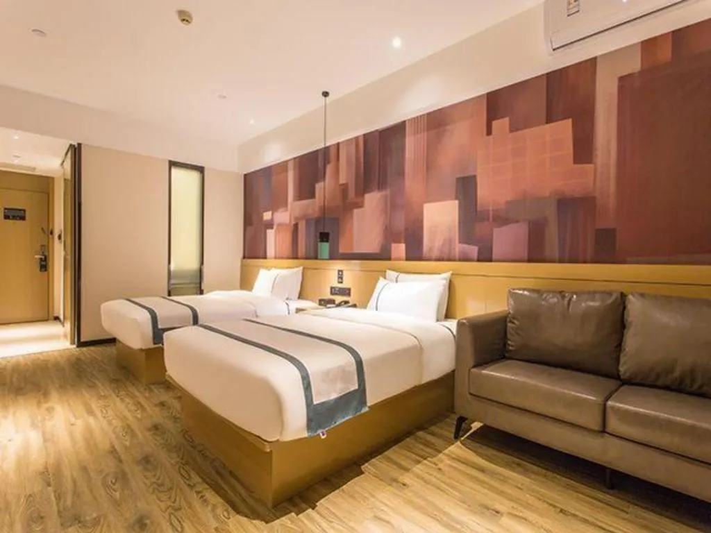 Bed in City Comfort Inn Nanning International Exhibition Jinhu Plaza