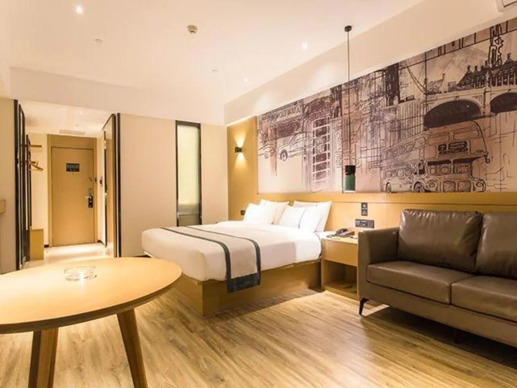 Bed in City Comfort Inn Nanning International Exhibition Jinhu Plaza