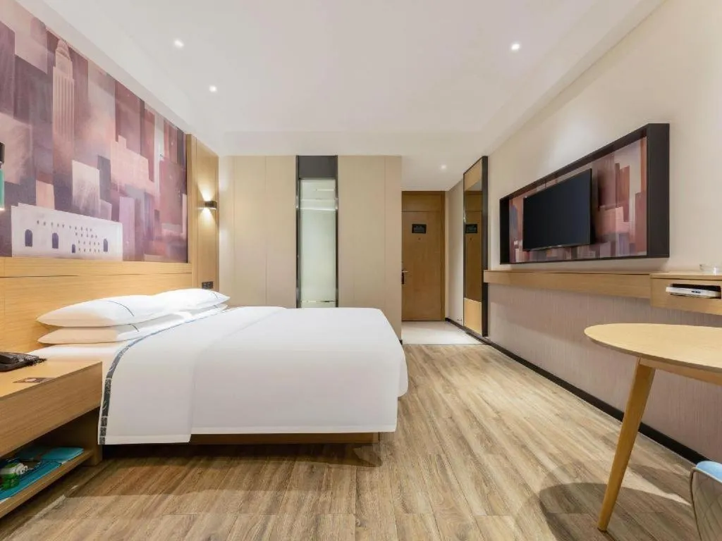 Bed in City Comfort Inn Suizhou Bingzi Wanda