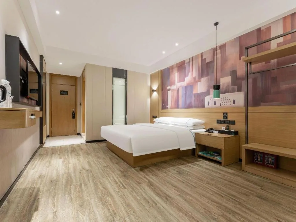 Bed in City Comfort Inn Suizhou Bingzi Wanda